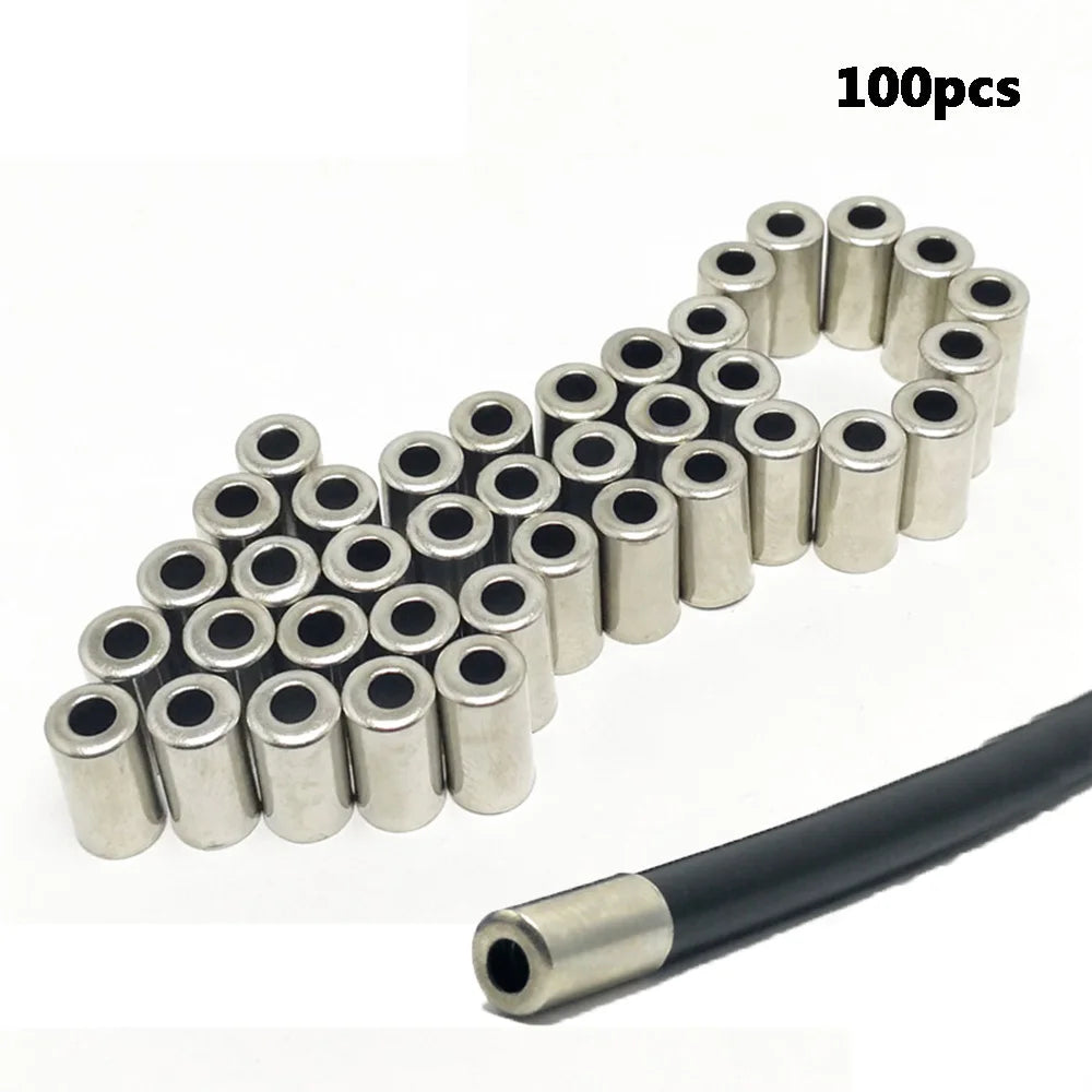 100pcs Cord End Covers Bicycle Mountain Bike Riding Parts Shifter